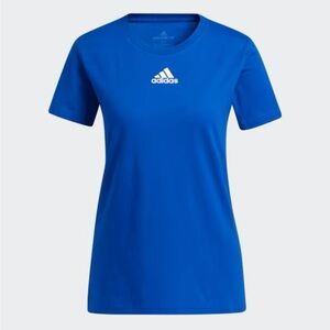 💙Adidas Short Sleeve Crew Neck Amplifier Tee in Royal Blue - Size Small